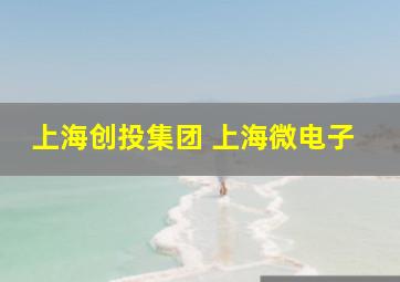 上海创投集团 上海微电子